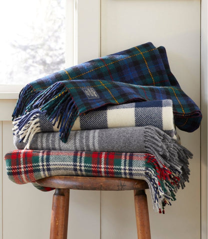 L.L.Bean | Washable Wool Throw, Striped