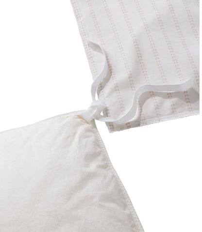 L.L.Bean | Sunwashed Percale Comforter Cover, Stripe Leaf