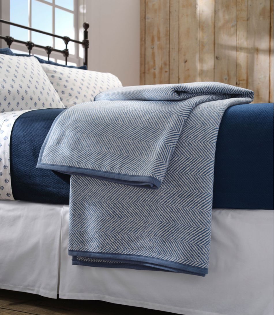 L.L.Bean | ChappyWrap Cozy Throw Blanket, Herringbone