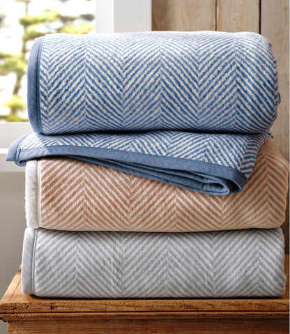 L.L.Bean | ChappyWrap Cozy Throw Blanket, Herringbone