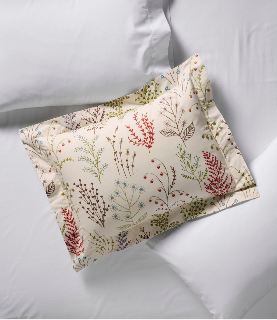 L.L.Bean | Botanical Floral Percale Comforter Cover Collection