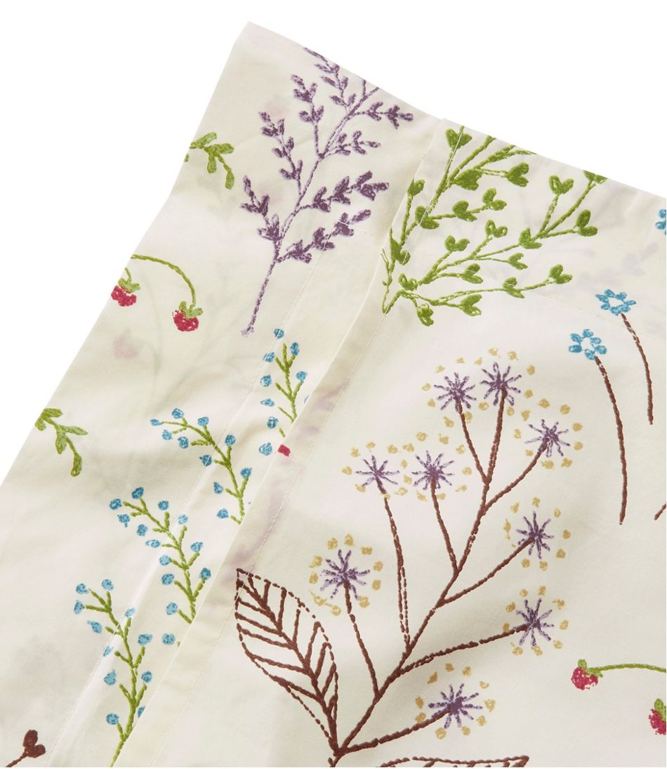 L.L.Bean | Botanical Floral Percale Comforter Cover Collection