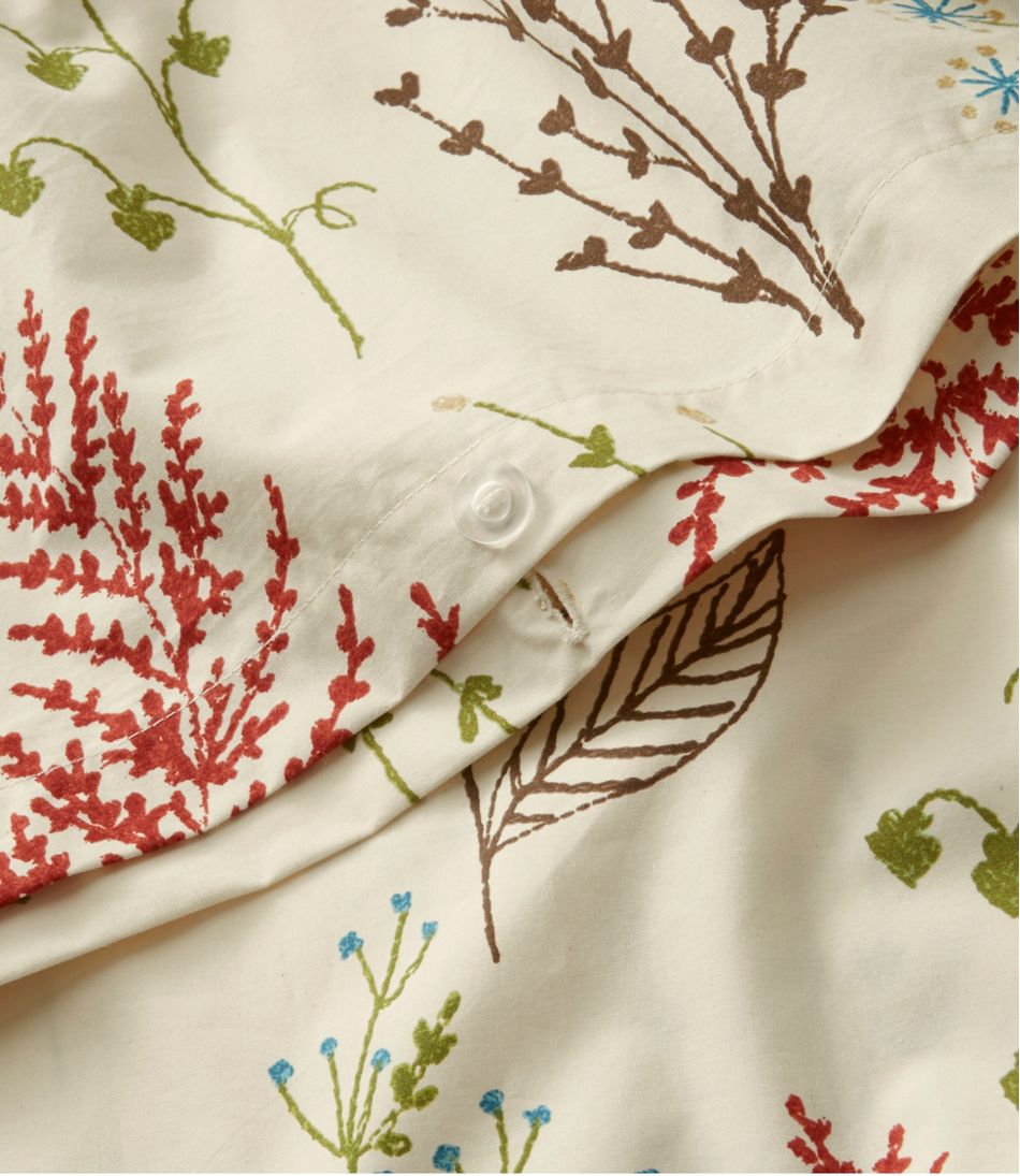 L.L.Bean | Botanical Floral Percale Comforter Cover Collection