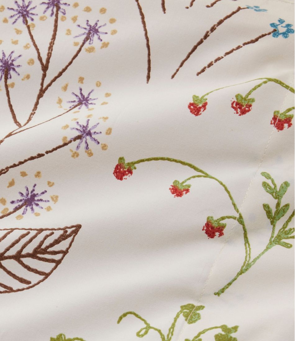 L.L.Bean | Botanical Floral Percale Comforter Cover Collection