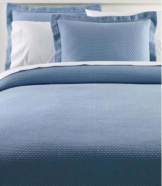 L.L.Bean | Organic Honeycomb Matelassé Coverlet