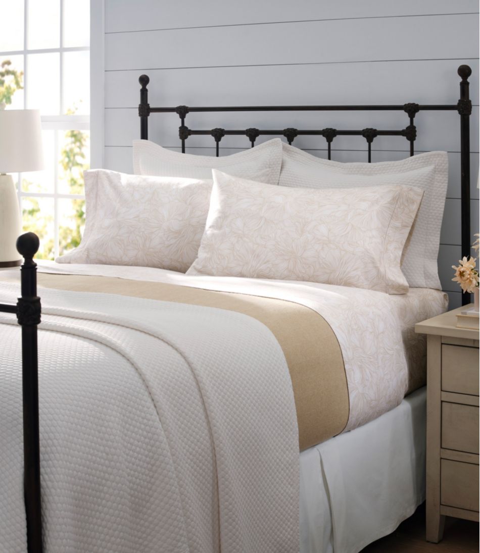 L.L.Bean | Organic Honeycomb Matelassé Coverlet