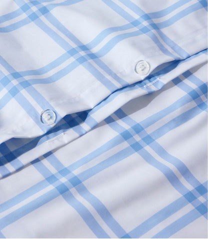 L.L.Bean | 280-Thread-Count Pima Cotton Percale Comforter Cover Collection, Windowpane