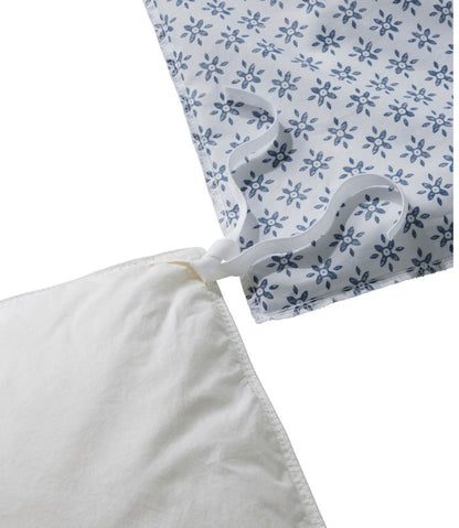 L.L.Bean | Sunwashed Percale Comforter Cover, Block Floral Print