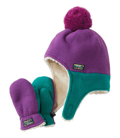 L.L.Bean | Infants' and Toddlers' Mountain Classic Fleece Hat and Mitten Set