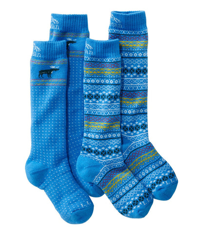 Deep Glacier Blue Moose / Fair Isle,Small
