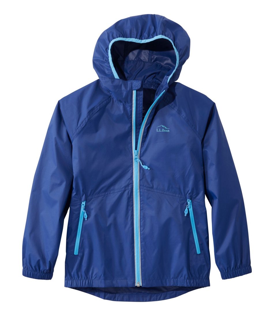 L.L.Bean | Kids' Wind and Rain Jacket, Reflective Zipper