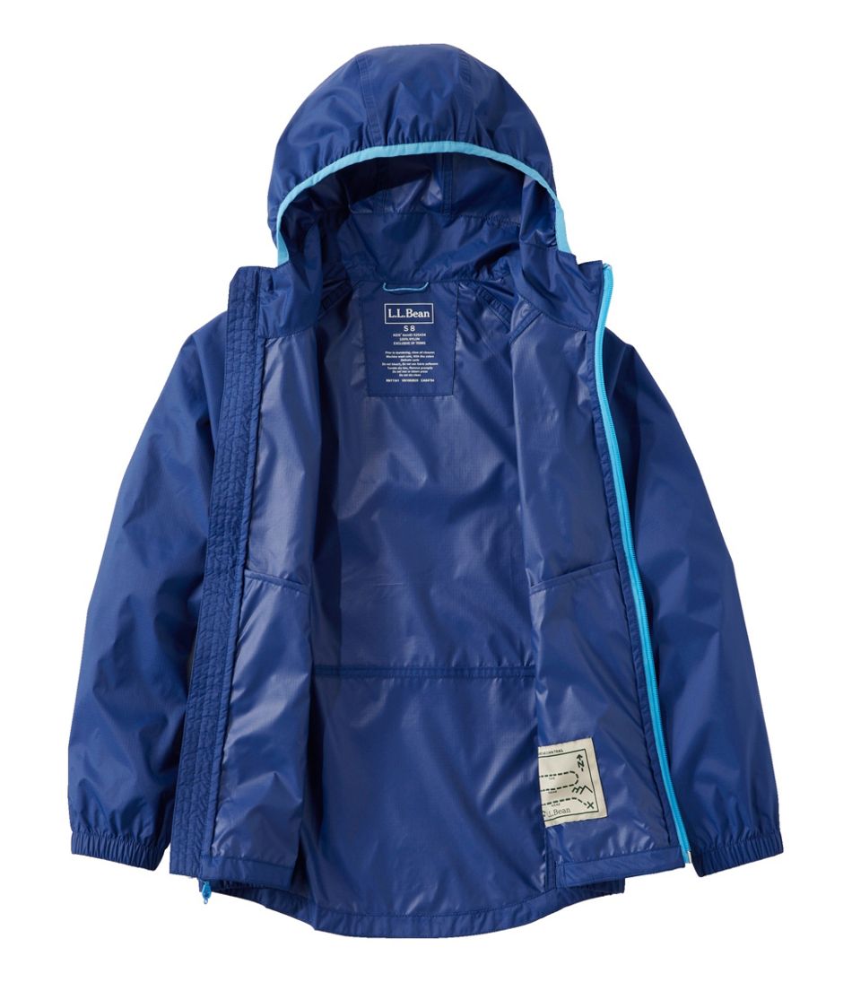 L.L.Bean | Kids' Wind and Rain Jacket, Reflective Zipper