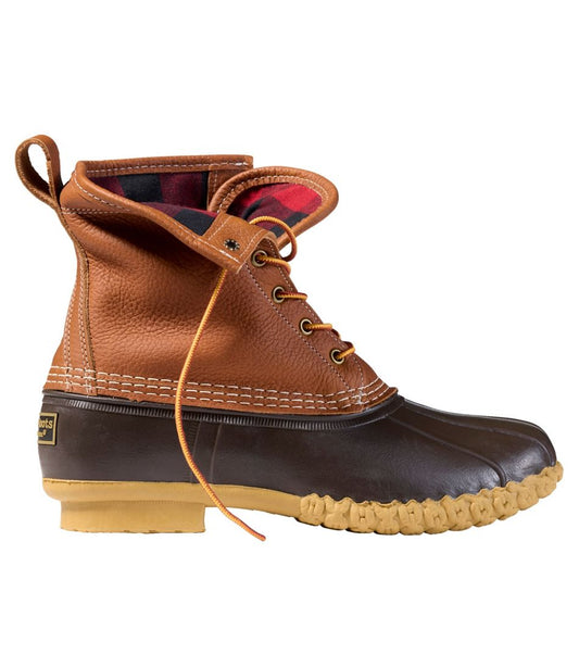 L.L.Bean | Men's Bean Boots 8", Flannel-Lined Insulated