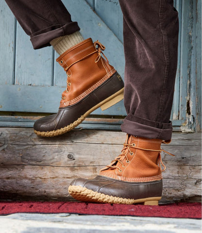 L.L.Bean | Men's Bean Boots 8", Flannel-Lined Insulated