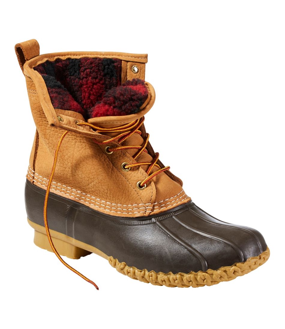 L.L.Bean | Men's Bean Boots, 8" Fleece-Lined Insulated