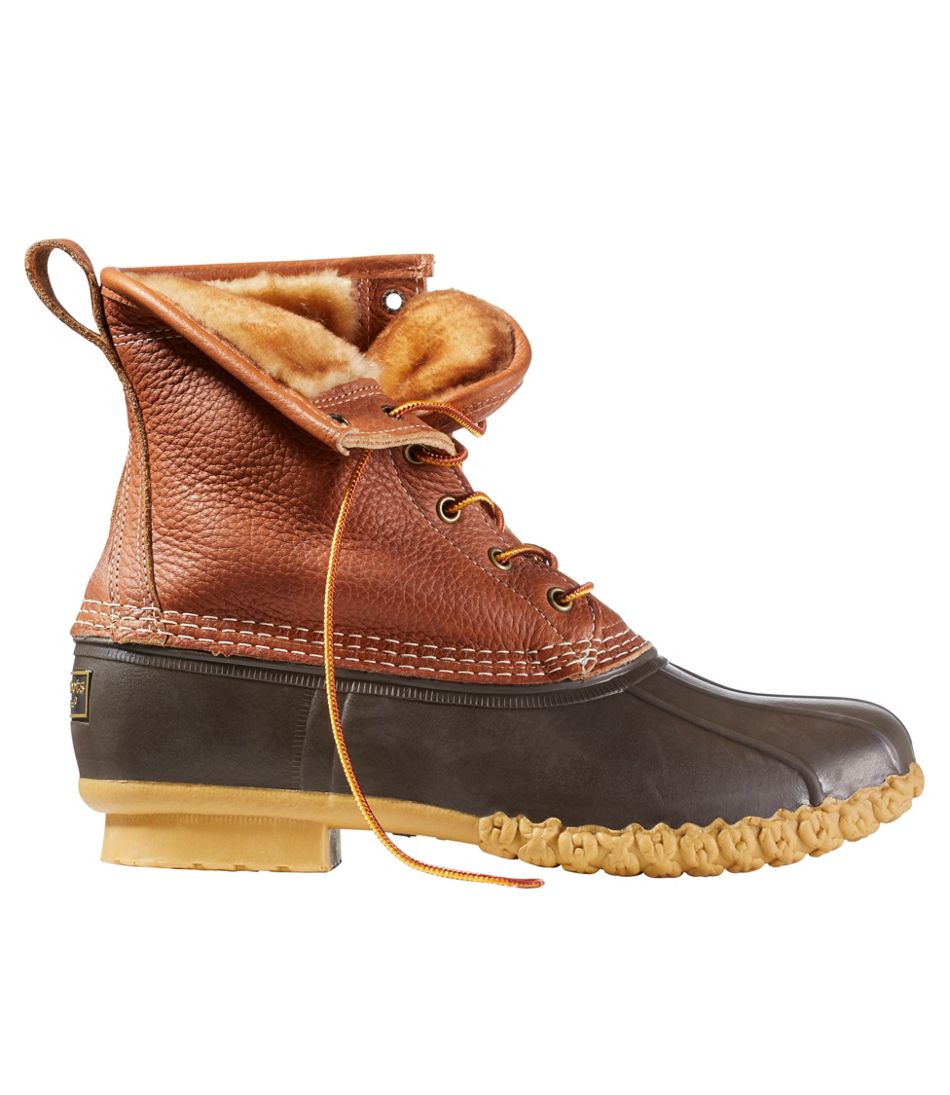 L.L.Bean | Men's Bean Boots, 8" Shearling-Lined Insulated