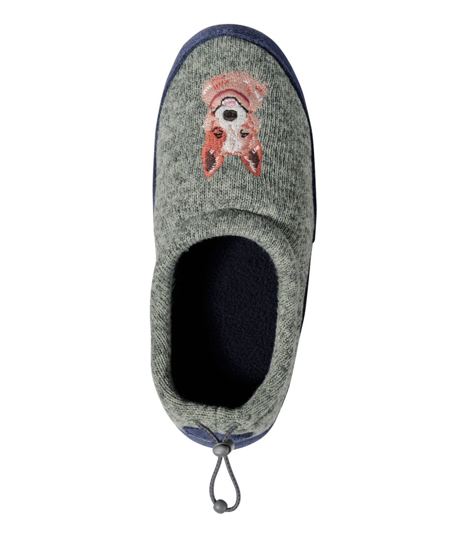 L.L.Bean | Kids' Sweater Fleece Slippers, Motif