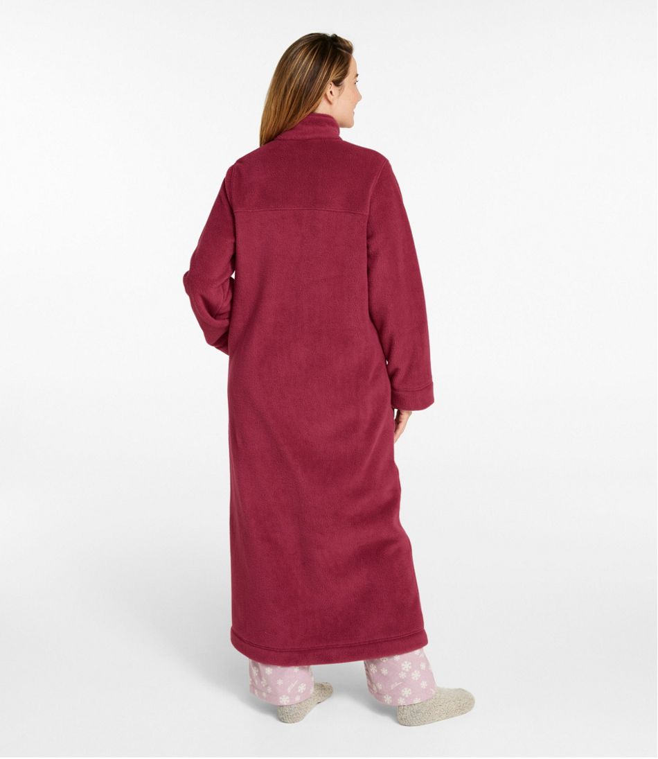 L.L.Bean | Women's Winter Fleece Robe, Zip-Front