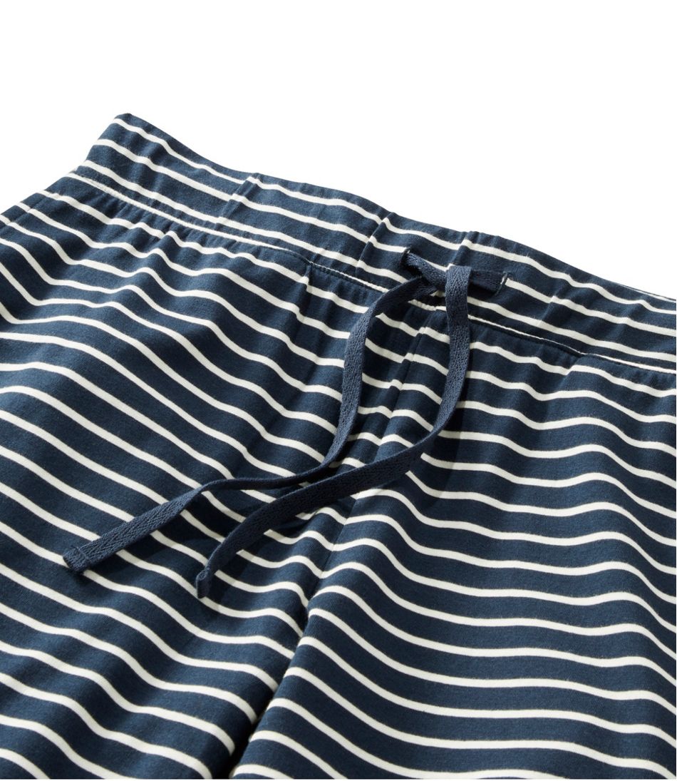 L.L.Bean | Women's Super-Soft Shrink-Free Button Front Pajama Set, Stripe