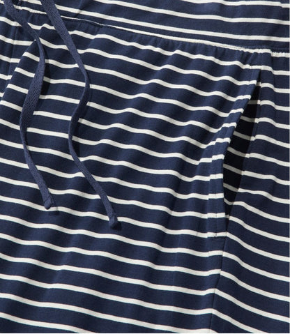 L.L.Bean | Women's Super-Soft Shrink-Free Button Front Pajama Set, Stripe