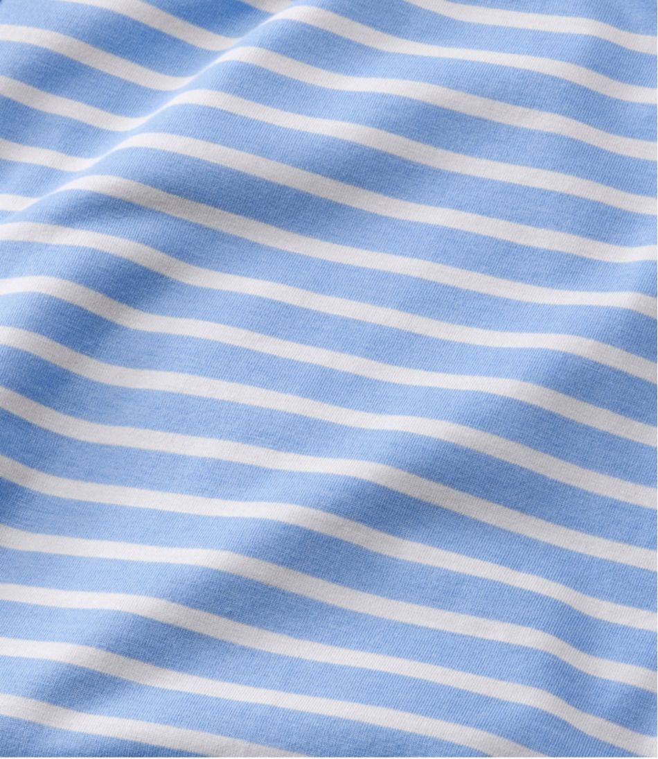 L.L.Bean | Women's Super-Soft Shrink-Free Button Front Pajama Set, Stripe