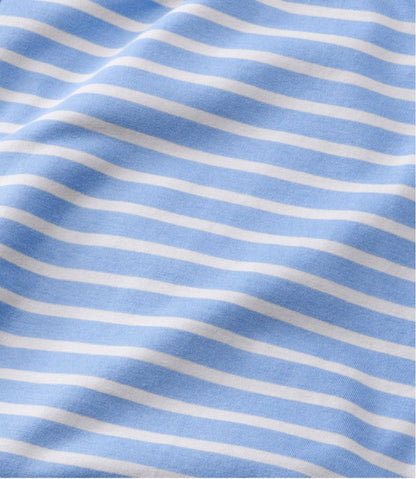 L.L.Bean | Women's Super-Soft Shrink-Free Button Front Pajama Set, Stripe