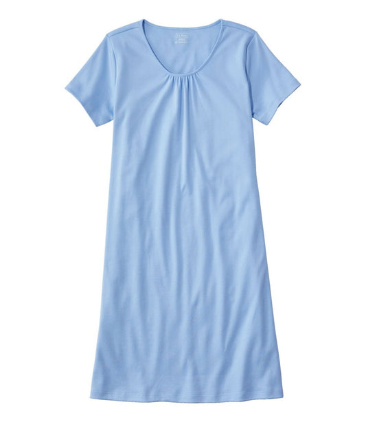 L.L.Bean | Women's Supima® Nightgown, Short-Sleeve