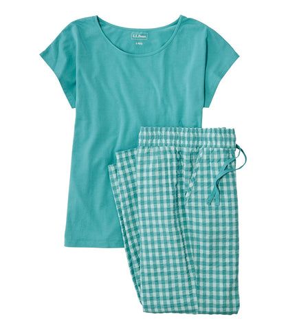 Dusty Teal Gingham,X-Small