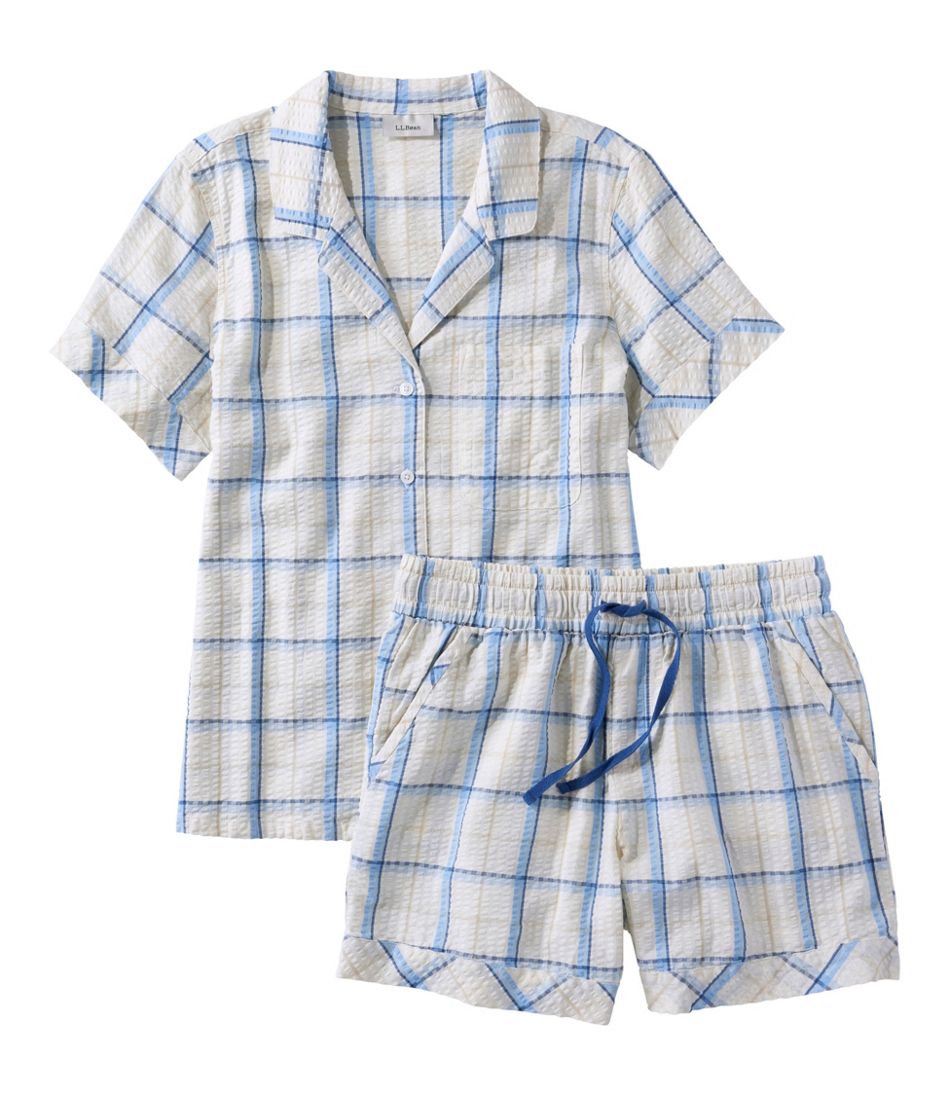 L.L.Bean | Women's Bean's Seacoast Seersucker Short Set