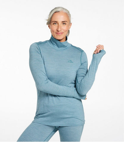 L.L.Bean | Women's Cresta Ultralight 150 Turtleneck, Stripe
