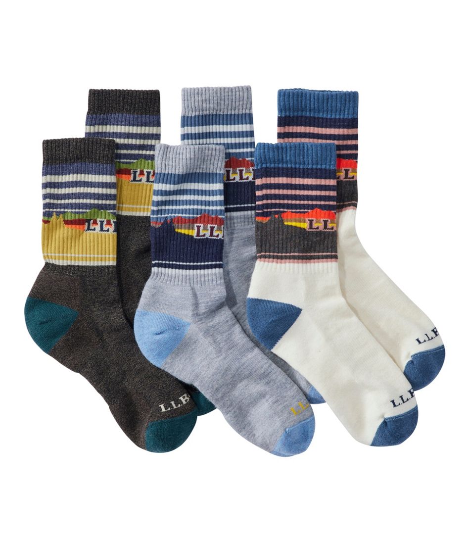 L.L.Bean | Adults' Katahdin Hiker Socks Gift Set, 3-Pack