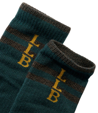 L.L.Bean | Adults' Katahdin Over the Calf Hiker Socks, Mountain Stripe