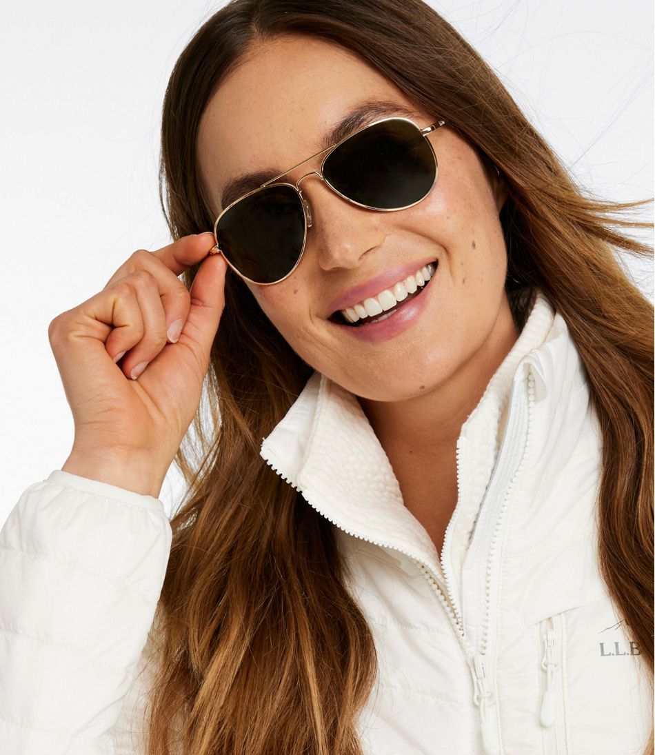L.L.Bean | Adults' L.L.Bean Classic Aviator Polarized Sunglasses