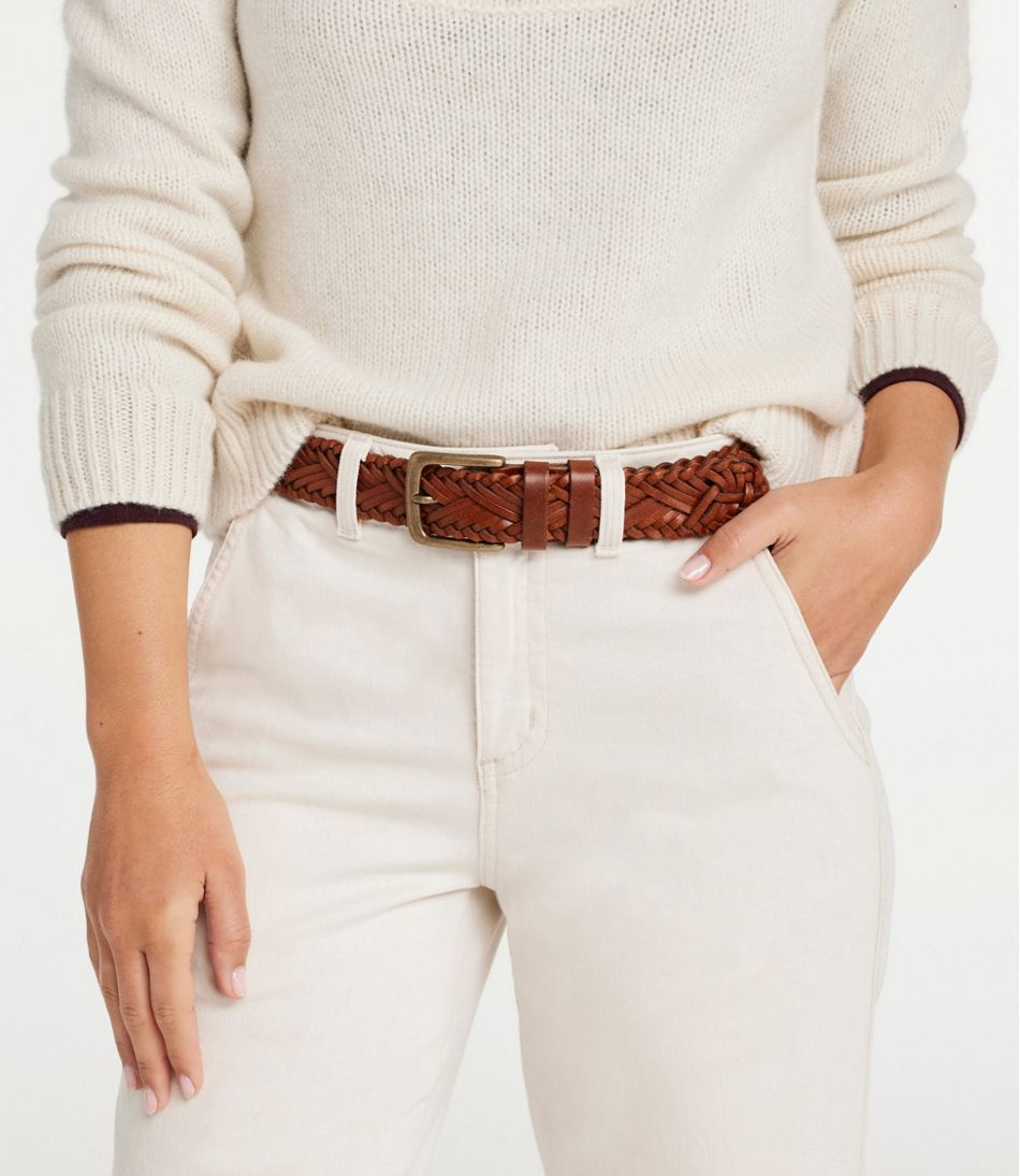 L.L.Bean | Women's L.L.Bean Braided Leather Belt
