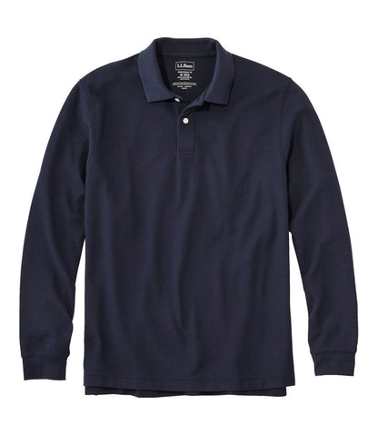L.L.Bean | Men's Premium Double L® Polo, Long-Sleeve Without Pocket