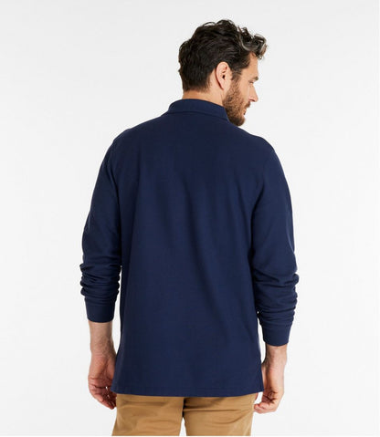 L.L.Bean | Men's Premium Double L® Polo, Long-Sleeve Without Pocket