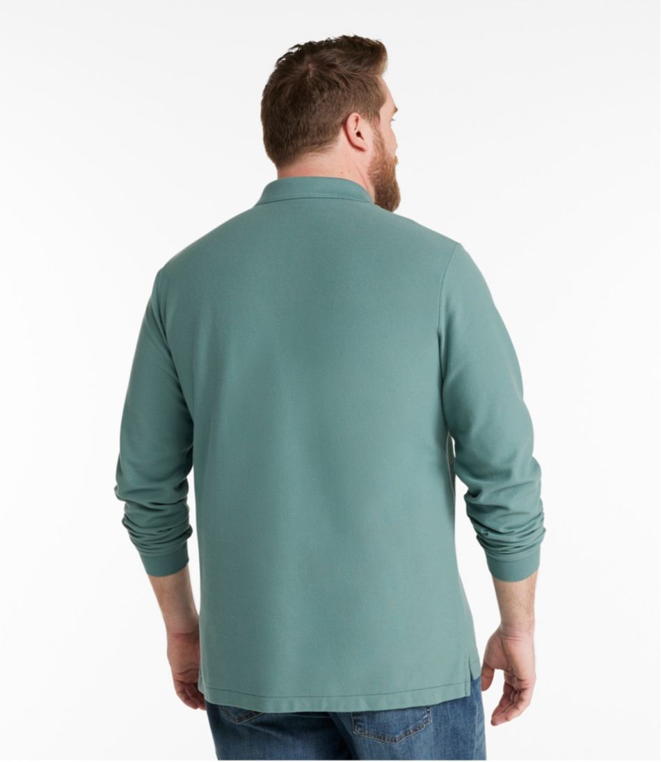 L.L.Bean | Men's Premium Double L® Polo, Long-Sleeve Without Pocket