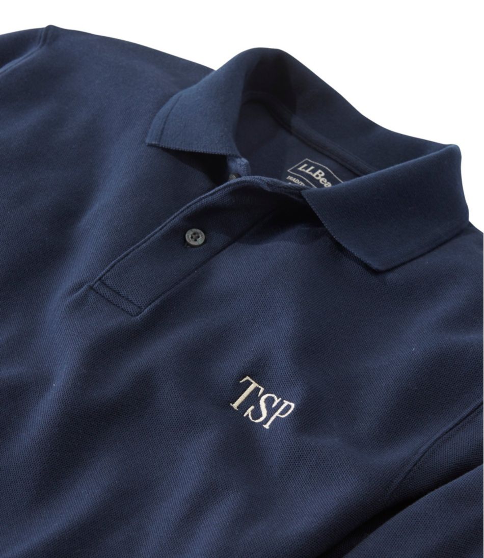 L.L.Bean | Men's Premium Double L® Polo, Long-Sleeve Without Pocket