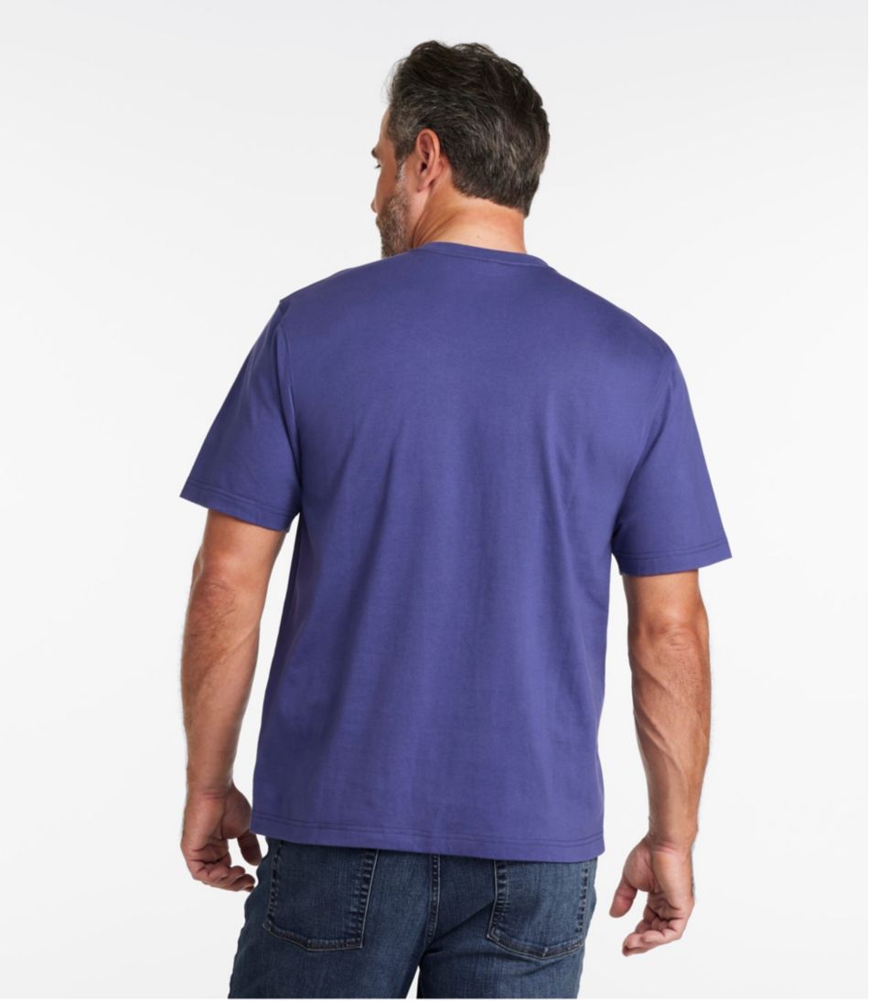 L.L.Bean | Men's Carefree Unshrinkable Tee with Pocket, Traditional Fit