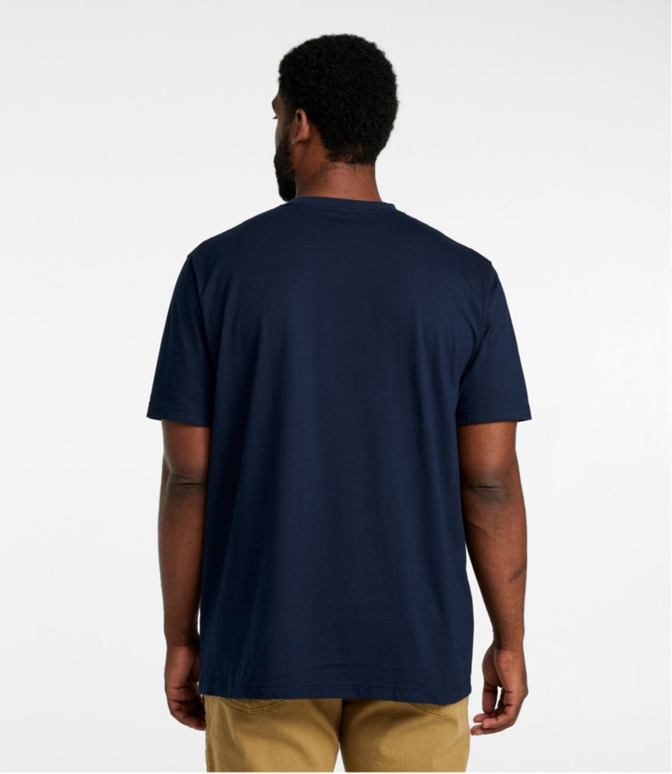 L.L.Bean | Men's Carefree Unshrinkable Tee with Pocket, Traditional Fit