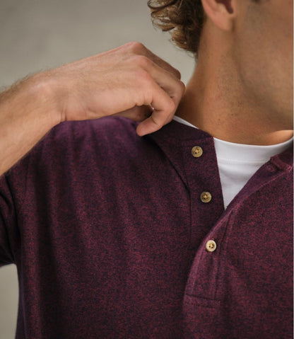 L.L.Bean | Men's Carefree Unshrinkable Tee, Traditional Fit, Long-Sleeve Henley