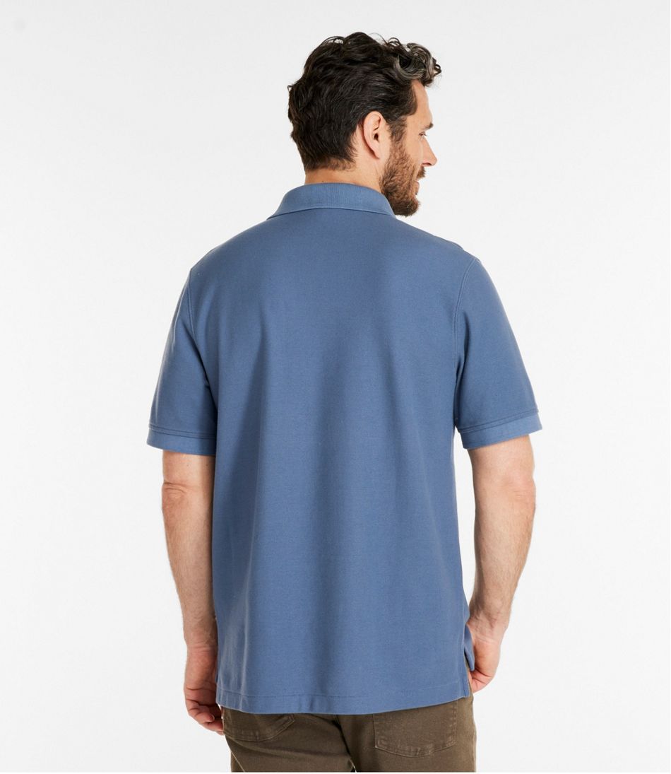 L.L.Bean | Men's Premium Double L® Polo Banded, Short-Sleeve Without Pocket