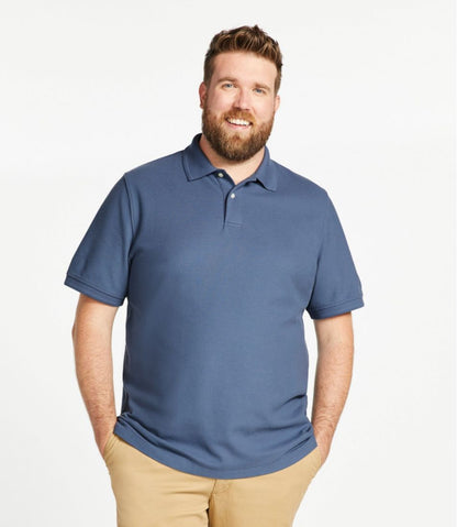 L.L.Bean | Men's Premium Double L® Polo Banded, Short-Sleeve Without Pocket