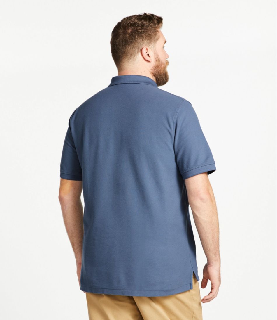 L.L.Bean | Men's Premium Double L® Polo Banded, Short-Sleeve Without Pocket