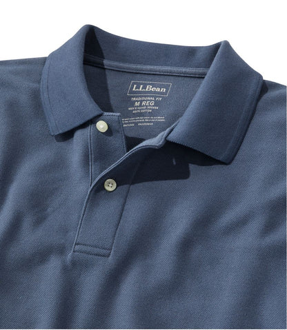 L.L.Bean | Men's Premium Double L® Polo Banded, Short-Sleeve Without Pocket