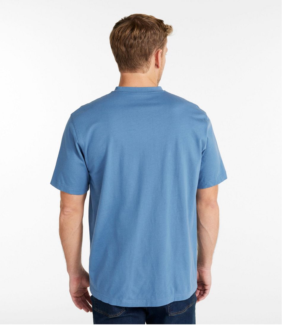 L.L.Bean | Men's Carefree Unshrinkable Tee, Traditional Fit, Henley