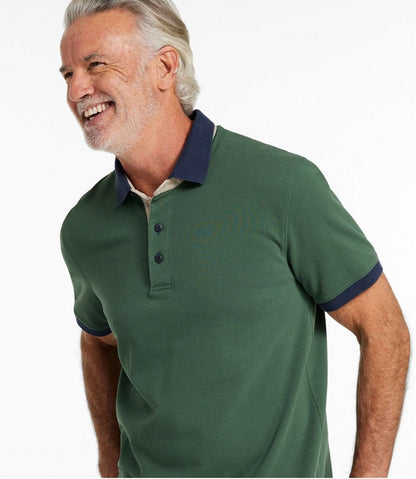 L.L.Bean | Men's Casco Bay Rugged Polo, Short-Sleeve