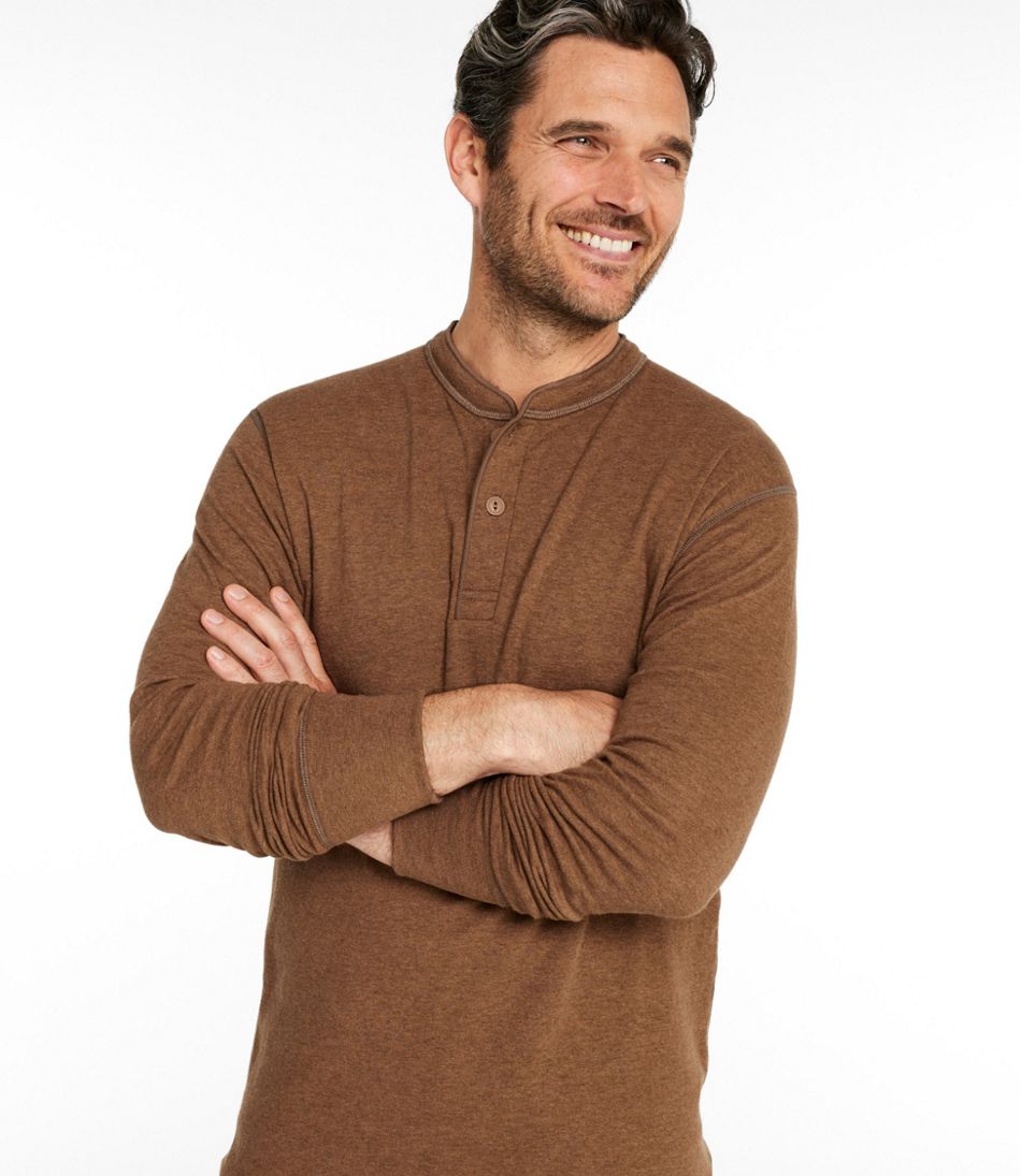 L.L.Bean | Men's Two-Layer River Driver's Shirt®, Traditional Fit Henley