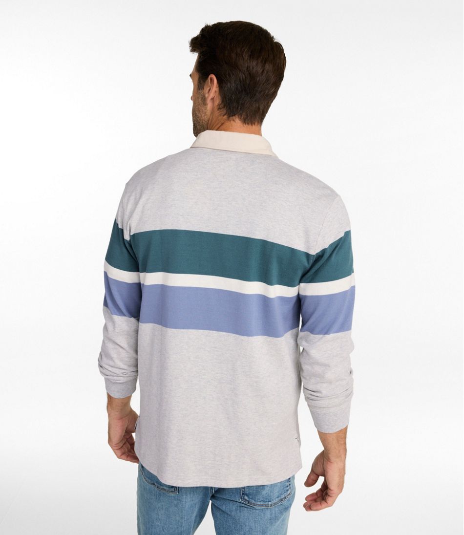 L.L.Bean | Men's Bean's Vintage Soft Rugby, Chest Stripe