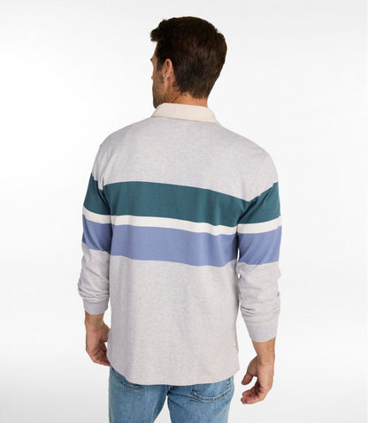 L.L.Bean | Men's Bean's Vintage Soft Rugby, Chest Stripe